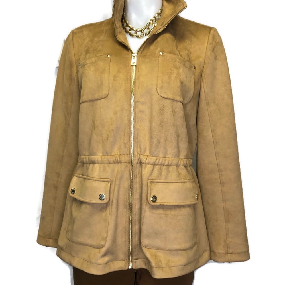Marc New York Faux Suede 4 chaket, sz medium in NWOT